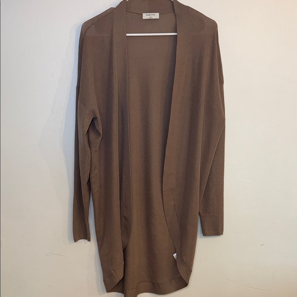 Aritzia Babaton Lucida Cardigan Mocha Brown Size Medium